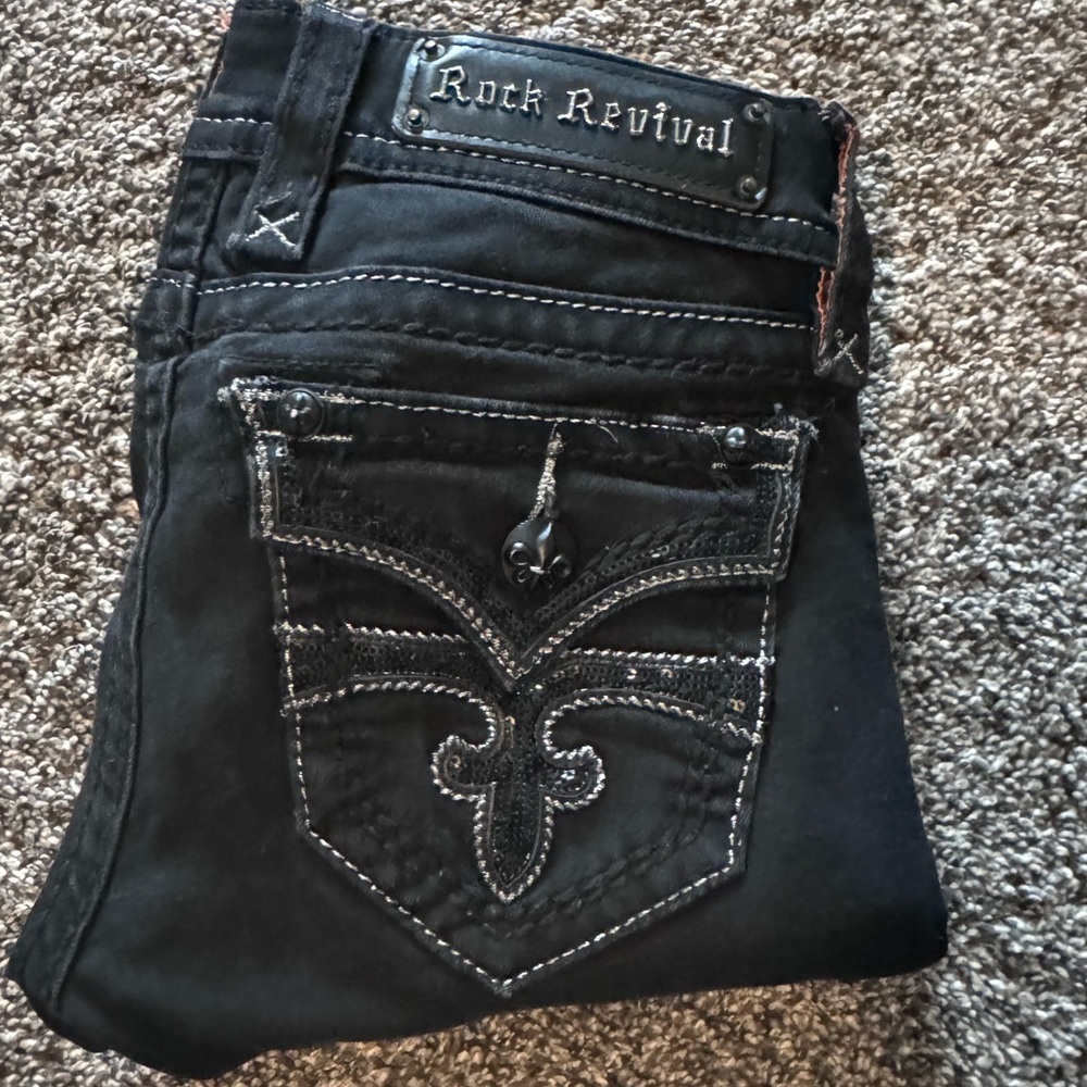 Excellent condition Celine skinny size 24 black Rock Revivals